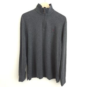 POLO Ralph Lauren Men's Blue Gray 1/4 Zip Pullover Sweater